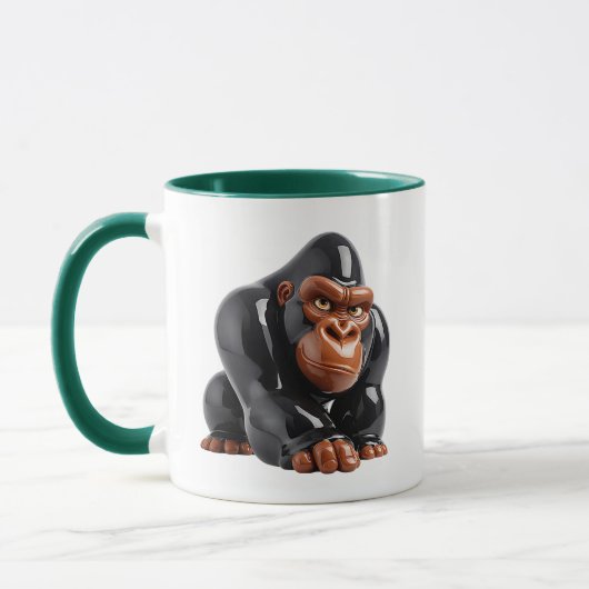 Mug Illustration de gorille mignon (Gauche)