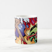 Mug Illustration de graffiti avec lettres de graffitis (Centre)