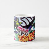 Mug Illustration de graffiti avec lettres de graffitis (Centre)