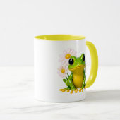 Mug Illustration de grenouille mignonne (Devant droit)
