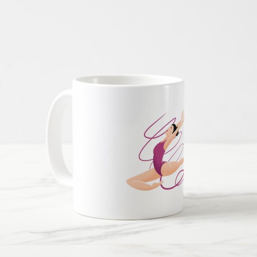 Mug Illustration de gymnaste (Devant gauche)