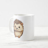 Mug Illustration de hérisson de dessin (Devant gauche)