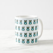 Mug illustration de Hibou Bleu (Devant droit)