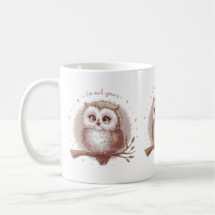 Mug Illustration de hibou mignonne et cottagecore fant