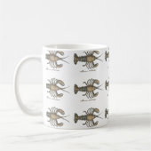 Mug Illustration de homard, fruits de mer du Maine (Gauche)