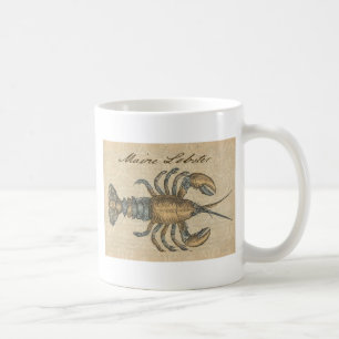 Mug Illustration de homard, fruits de mer du Maine