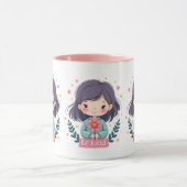 Mug Illustration de Kawaii "Be Kind" - Art Intéressant (Centre)