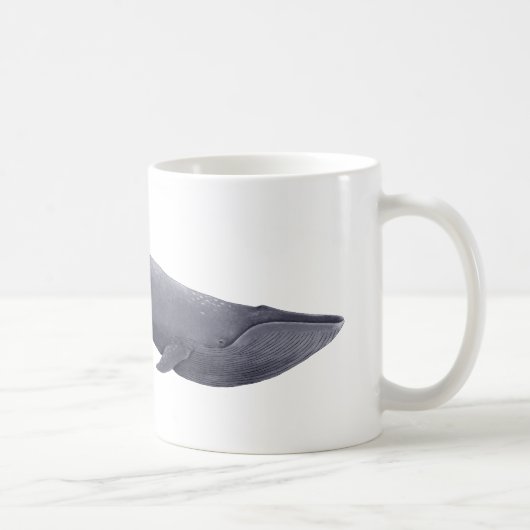 Mug Illustration de la baleine bleue Don d'amoureux de (Droite)