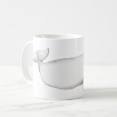 Mug Illustration de la baleine de Beluga Lover (Devant gauche)