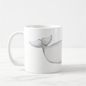 Mug Illustration de la baleine de Beluga Lover (Gauche)