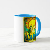 Mug Illustration de la carte Tarot, Le Soleil (Devant droit)