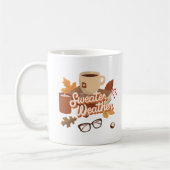Mug Illustration de la chaleur de l'automne et du temp (Gauche)