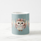 Mug Illustration de la chouette de kawaii Boho (Centre)