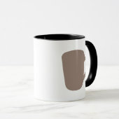 Mug Illustration de la coupe de café (Devant droit)