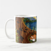 Mug Illustration de la faune de Riverside Idyllic (Gauche)