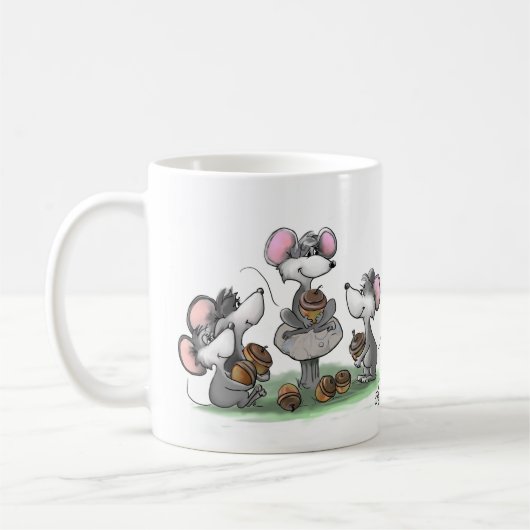 Mug Illustration de la Fête des pères heureuse de Mic, (Gauche)
