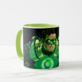 Mug Illustration de la lanterne verte de la crise infi (Devant gauche)