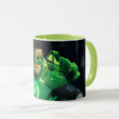 Mug Illustration de la lanterne verte de la crise infi (Devant droit)