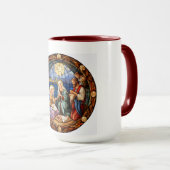 Mug Illustration de la Nativité de Noël, (Devant droit)