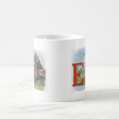 Mug Illustration de la pêche des éléphants (Centre)