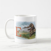 Mug Illustration de la pêche des éléphants (Gauche)