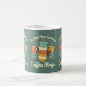Mug Illustration de la pile de café rétro (Centre)