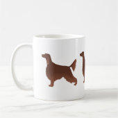 Mug Illustration de la race de base de Setter irlandai (Gauche)