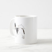Mug Illustration de la race de chien de jouets Papillo (Devant gauche)
