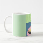 Mug Illustration de la robe rose de Cute Chihuahua Chi (Gauche)