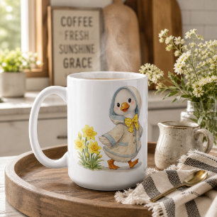 Mug Illustration de la Saint-Valentin avec des jonquil