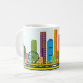 Mug Illustration de la ville de BRISBANE (Devant gauche)
