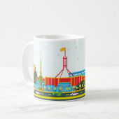 Mug Illustration de la ville de CANBERRA (Devant gauche)
