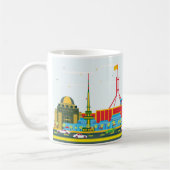 Mug Illustration de la ville de CANBERRA (Gauche)