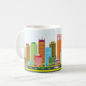 Mug Illustration de la ville de PERTH (Devant gauche)