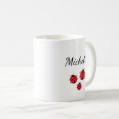 Mug Illustration de Ladybugs Whimsical mignon Personna (Devant droit)