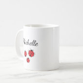 Mug Illustration de Ladybugs Whimsical mignon Personna (Devant gauche)