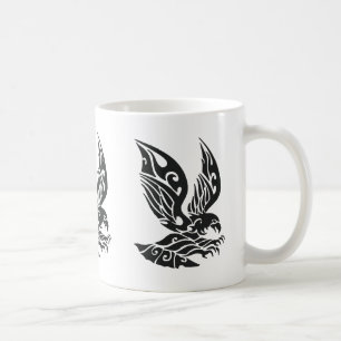 Mug Illustration de l'aigle tribal noir