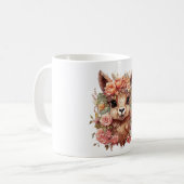 Mug Illustration de lama dans la nature – Conception d (Devant gauche)
