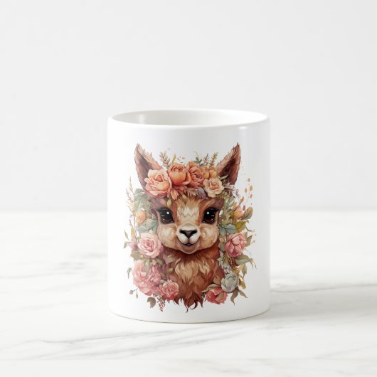 Mug Illustration de lama dans la nature – Conception d (Centre)