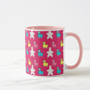 Mug Illustration de lamas mures et d'alpacas