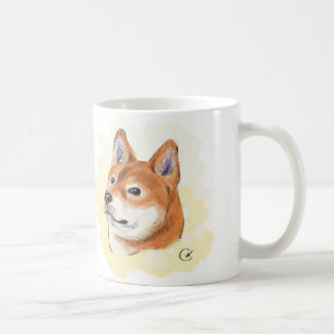 Mug Illustration de l'amour   de Shiba Inu