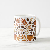 Mug Illustration de l'amoureux du café avec des harico (Devant droit)