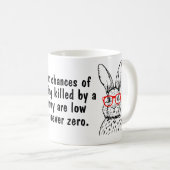 Mug Illustration de lapin d'animal de compagnie amusan (Devant droit)