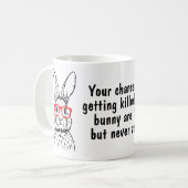 Mug Illustration de lapin d'animal de compagnie amusan (Devant gauche)