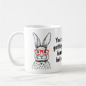 Mug Illustration de lapin d'animal de compagnie amusan (Gauche)