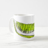 Mug Illustration de l'aquarelle de fruit en tranches d (Devant gauche)