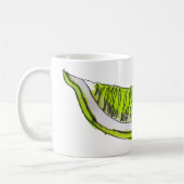 Mug Illustration de l'aquarelle de fruit en tranches d (Gauche)