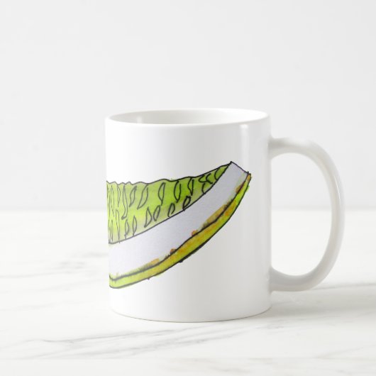 Mug Illustration de l'aquarelle de fruit en tranches d (Droite)