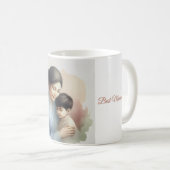 Mug Illustration de l'aquarelle de la meilleure maman (Devant droit)