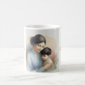 Mug Illustration de l'aquarelle de la meilleure maman (Centre)